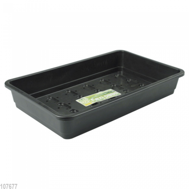 Pflanzschale Garland gelocht 37 x 22 x 6 cm, schwarz