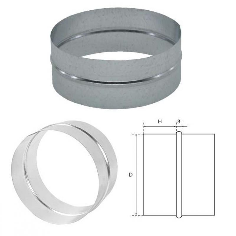 Verbindungsstück für Flexrohre 100 mm